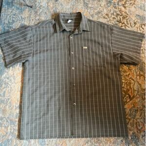 Vintage SOLO Semore Plaid Short Sleeve Button-Up Shirt, 3XL